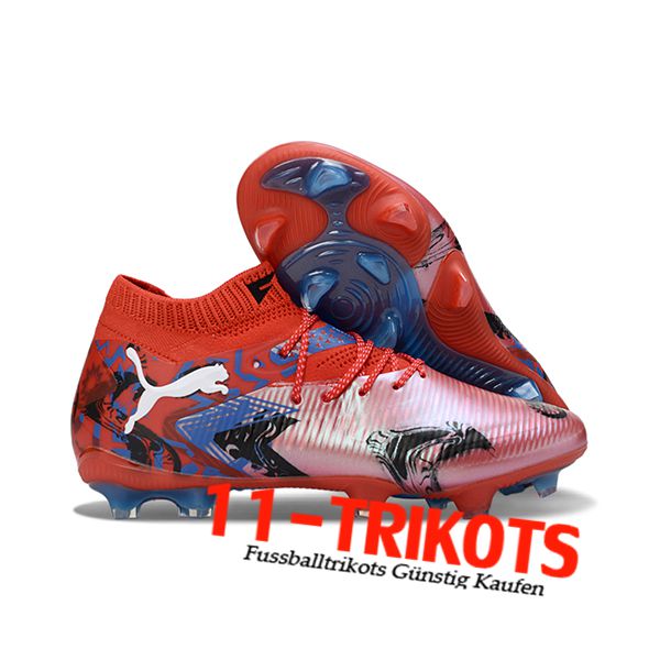 PUMA Fussballschuhe FUTURE 8 ULTIMATE FG/AG Rot/Schwarz/Blau -02 PUMA Fussballschuhe FUTURE 8 ULTIMATE FG/AG Rot/Schwarz/Blau -02