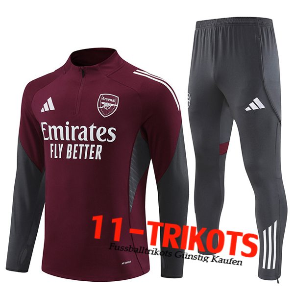 Arsenal Trainingsanzug Rot/Grau 2025/2026