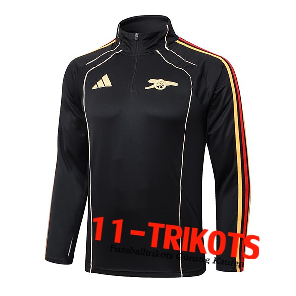 Arsenal Training Sweatshirt Schwarz/Rot/Gelb 2025/2026 Arsenal Training Sweatshirt Schwarz/Rot/Gelb 2025/2026