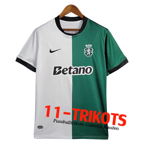 Sporting Fussball Trikots Special Edition Weiß/Grün 2025/2026