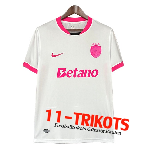 Sporting Fussball Trikots Special Edition Weiß/Rosa 2025/2026