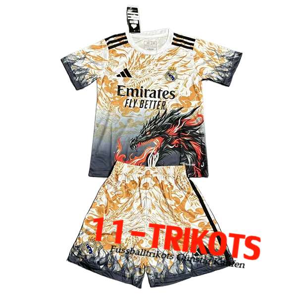 Real Madrid Kinder Fussball Trikots Special Edition Orange 2025/2026