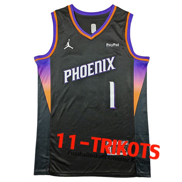 Phoenix Suns Trikot (BOOKER #1) 2025/26 Schwarz/lila Phoenix Suns Trikot (BOOKER #1) 2025/26 Schwarz/lila