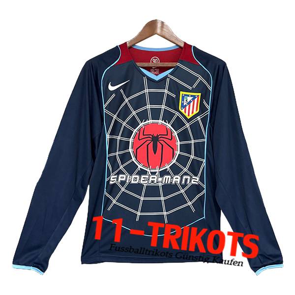Atletico Madrid Retro Auswärtstrikot Langarms 2004/2005 Atletico Madrid Retro Auswärtstrikot Langarms 2004/2005