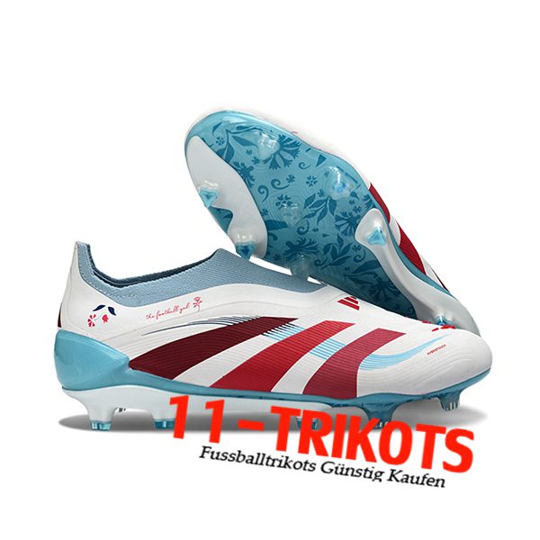 Adidas Fussballschuhe 25 Predator Elite LL FG Weiß/Blau/Rot Adidas Fussballschuhe 25 Predator Elite LL FG Weiß/Blau/Rot