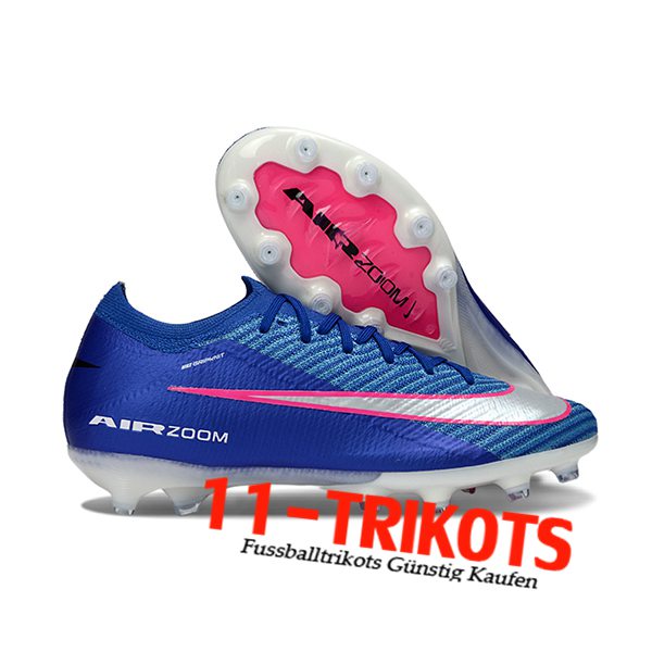 Nike Fussballschuhe AIR Zoom Mercurial Vapor 16 Elite XXV AG Blau/Grau/Rosa