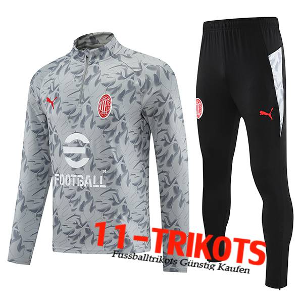 AC Milan Trainingsanzug Grau 2025/2026 AC Milan Trainingsanzug Grau 2025/2026