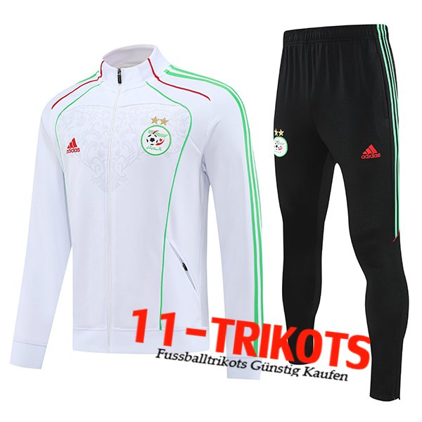 Algeria Trainingsanzug jacke Weiß/Grün/Rot 2025/2026 Algeria Trainingsanzug jacke Weiß/Grün/Rot 2025/2026