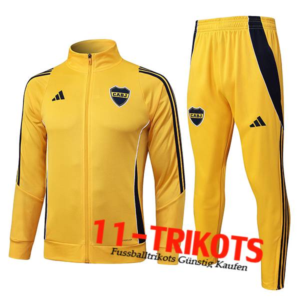 Boca Juniors Trainingsanzug jacke Gelb/Schwarz 2025/2026 Boca Juniors Trainingsanzug jacke Gelb/Schwarz 2025/2026