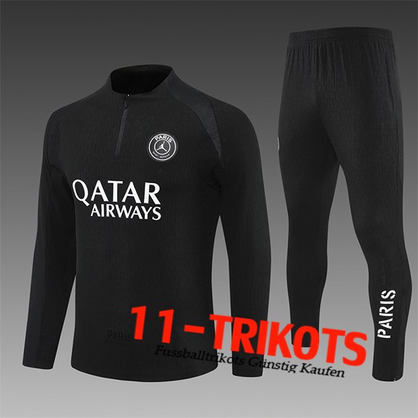 PSG Trainingsanzug Kinder Schwarz 2025/2026 PSG Trainingsanzug Kinder Schwarz 2025/2026