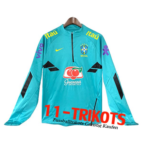 Brasilien Training Sweatshirt Grün/Schwarz 2025/2026 Brasilien Training Sweatshirt Grün/Schwarz 2025/2026