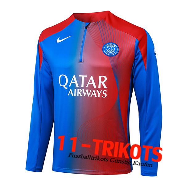 PSG Training Sweatshirt Rot/Blau 2025/2026 PSG Training Sweatshirt Rot/Blau 2025/2026