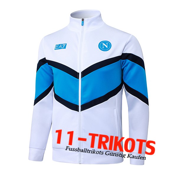 SSC Neapel Trainingsjacke Weiß/Blau 2025/2026