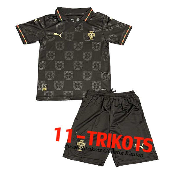 Portugal Fussball Trikots Kinder Special Edition Schwarz 2025/2026
