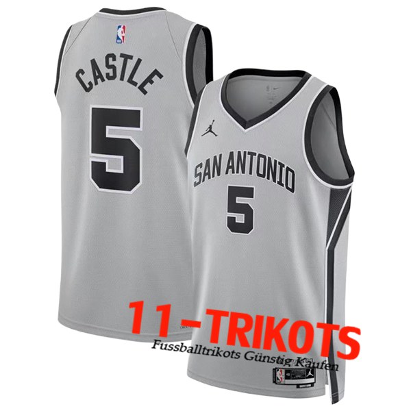 San Antonio Spurs (CASTLE #5) 2025/26 Grau/Schwarz San Antonio Spurs (CASTLE #5) 2025/26 Grau/Schwarz