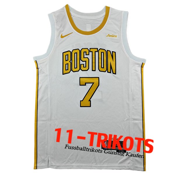 Boston Celtics (BROWN #7) 2025/26 Weiß/Gelb Boston Celtics (BROWN #7) 2025/26 Weiß/Gelb