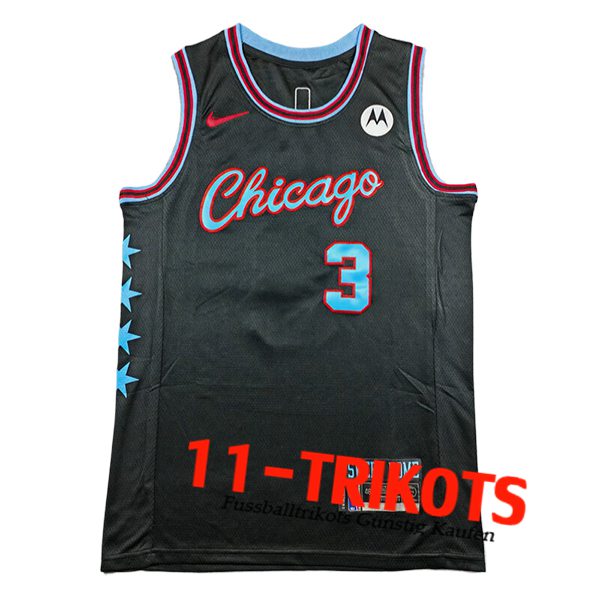 Chicago Bulls (GIDDEY #3) 2025/26 Schwarz/Blau Chicago Bulls (GIDDEY #3) 2025/26 Schwarz/Blau