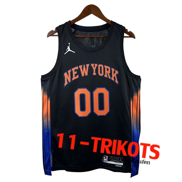 New York Knicks (CLARKSON #11) 2025/26 Schwarz/Blau/Orange