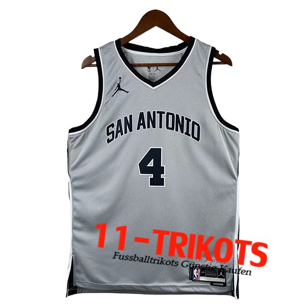 San Antonio Spurs (FOX #4) 2025/26 Grau/Schwarz San Antonio Spurs (FOX #4) 2025/26 Grau/Schwarz