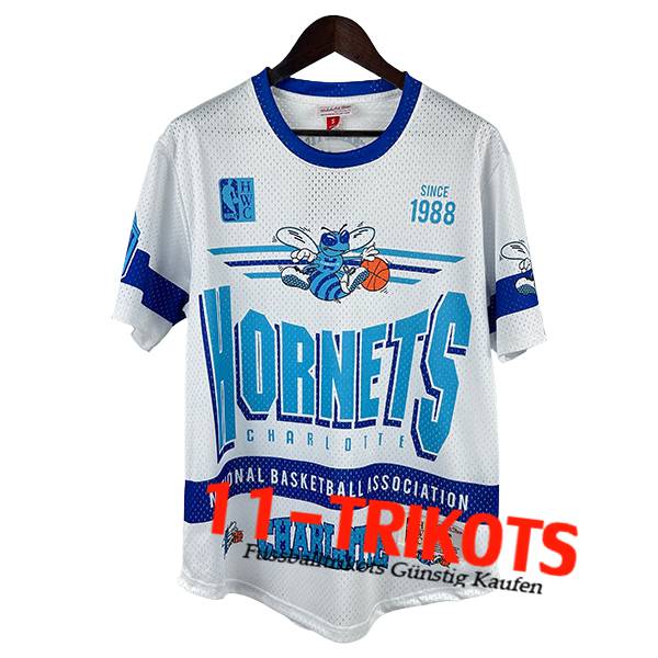 Charlotte Hornets Retro 2025/26 Weiß/Blau Charlotte Hornets Retro 2025/26 Weiß/Blau