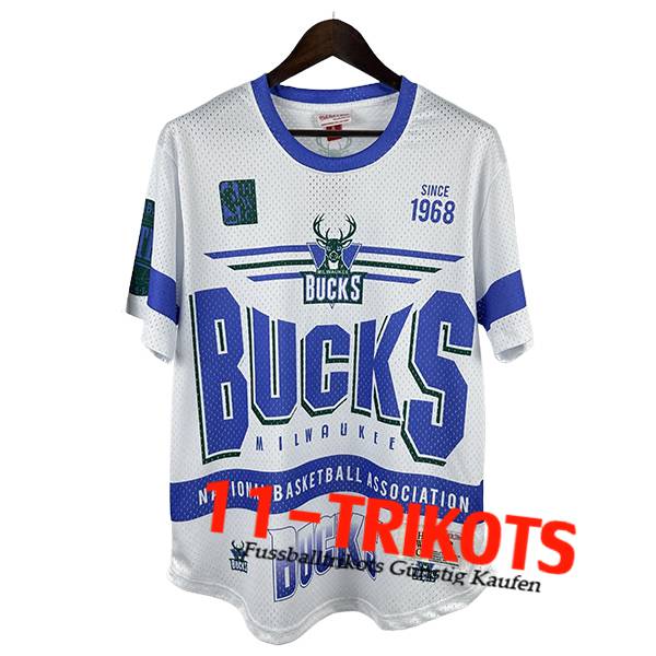 Milwaukee Bucks Retro 2025/26 Weiß/Blau Milwaukee Bucks Retro 2025/26 Weiß/Blau