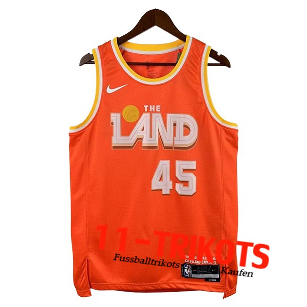 Los Cleveland Cavaliers (MITCHELL #45) 2025/26 Orange/Weiß