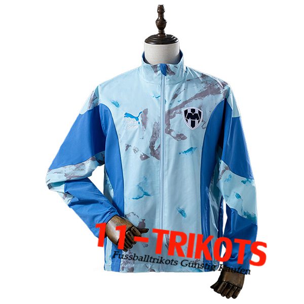 CF Monterrey Windjacke Blau/Grau 2025/2026