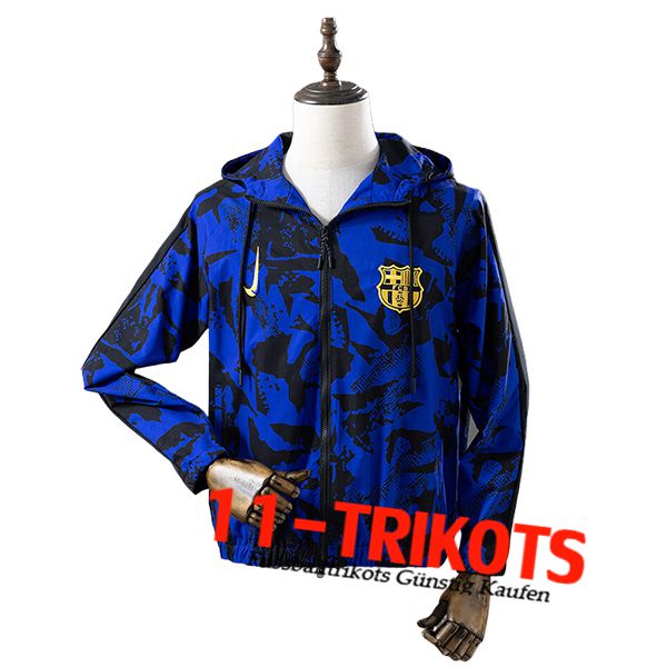 FC Barcelona Windjacke Blau/Schwarz 2025/2026