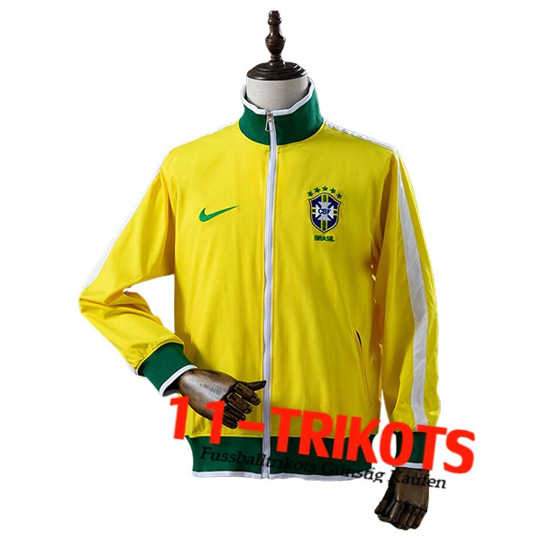 Brasilien Windjacke Gelb/Grün/Weiß 2025/2026 Brasilien Windjacke Gelb/Grün/Weiß 2025/2026