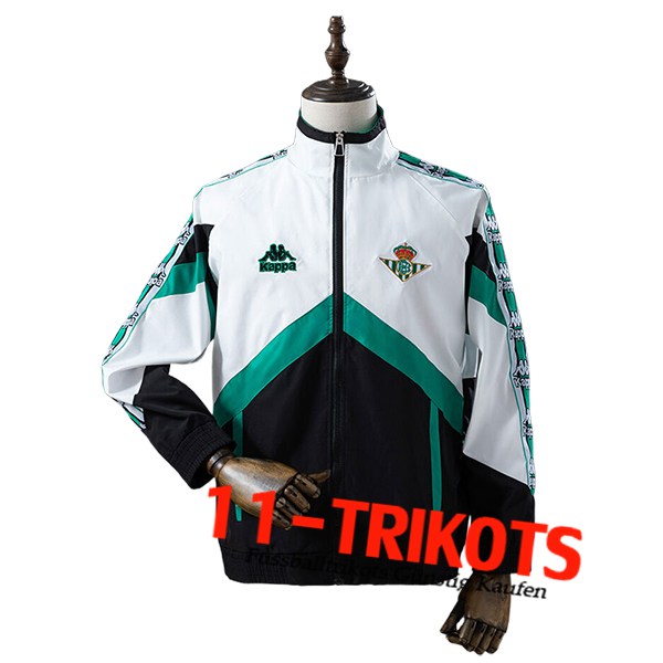 Real Betis Windjacke Weiß/Schwarz/Grün 2025/2026