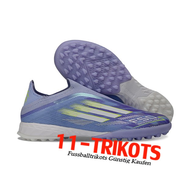 Adidas Fussballschuhe F50 Pro Laceless TF lila/Grün Adidas Fussballschuhe F50 Pro Laceless TF lila/Grün