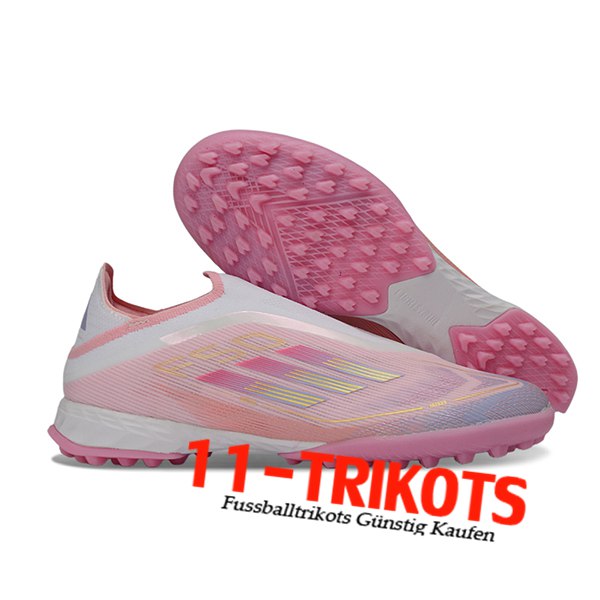 Adidas Fussballschuhe F50 Pro Laceless TF Rosa Adidas Fussballschuhe F50 Pro Laceless TF Rosa