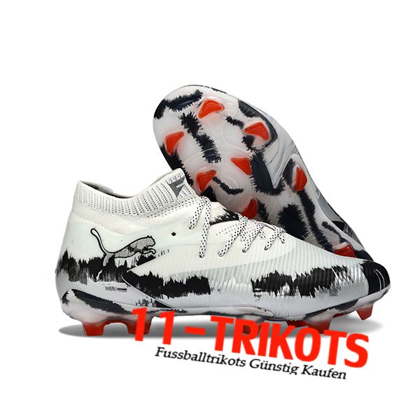 PUMA Fussballschuhe FUTURE 8 ULTIMATE FG/AG Weiß/Schwarz/Grau -02