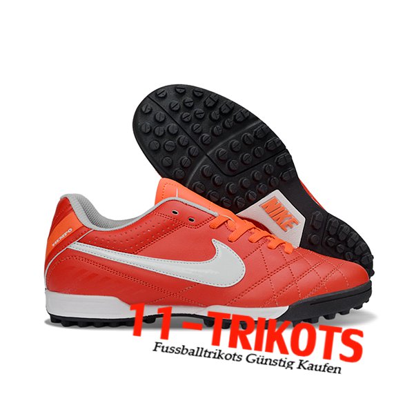 Nike Fussballschuhe Tiempo Ligera V TF Orange/Weiß Nike Fussballschuhe Tiempo Ligera V TF Orange/Weiß