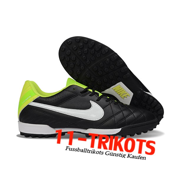 Nike Fussballschuhe Tiempo Ligera V TF Schwarz/Weiß/Grün Nike Fussballschuhe Tiempo Ligera V TF Schwarz/Weiß/Grün
