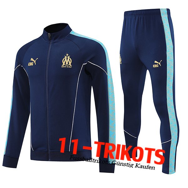 Marseille Trainingsanzug jacke Dunkelblau 2025/2026