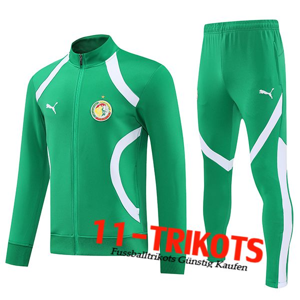 Senegal Trainingsanzug jacke Grün/Weiß 2025/2026 Senegal Trainingsanzug jacke Grün/Weiß 2025/2026