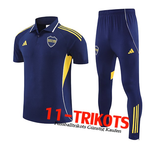Boca Juniors Polo Shirt Blauw/Geel 2025/2026