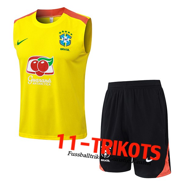Brazilië Tanktoppakken Geel/Oranje 2025/2026