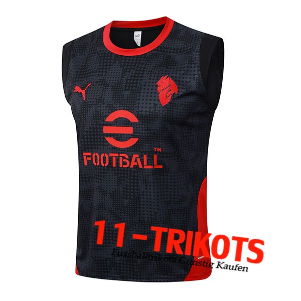 AC Milan Tanktops Zwart/Grijs/Rood 2025/2026 AC Milan Tanktops Zwart/Grijs/Rood 2025/2026