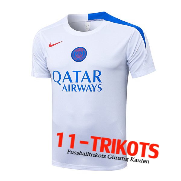 PSG Training T-Shirt Wit/Blauw 2025/2026