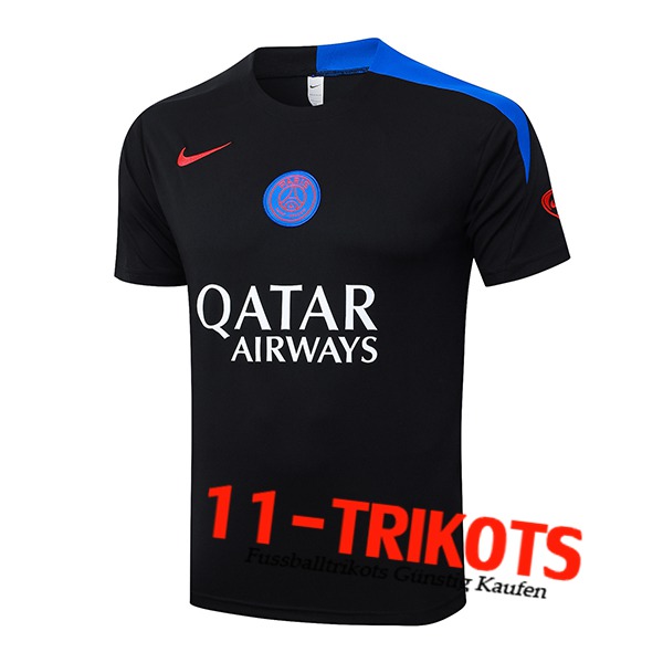 PSG Training T-Shirt Zwart/Blauw 2025/2026