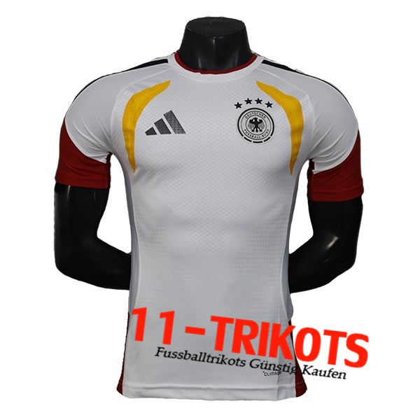 Duitsland Training T-Shirt Wit/Rood/Geel 2025/2026