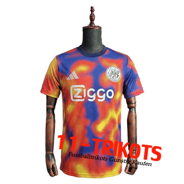 Ajax Training T-Shirt Rood/Blauw/Geel 2025/2026
