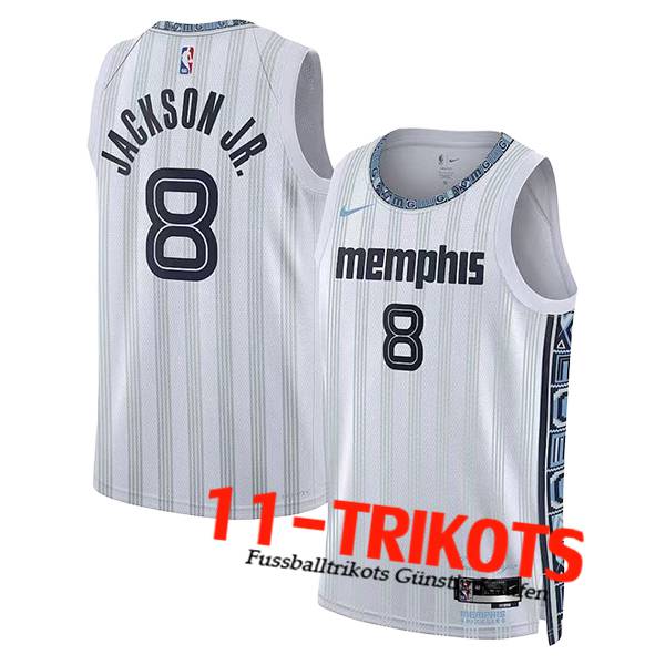 Memphis Grizzlies NBA shirts (JACKSON JR. #8) 2025/26 Wit
