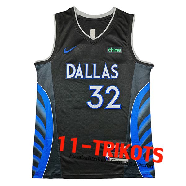 Dallas Mavericks NBA shirts (FLAGG #32) 2025/26 Zwart/Blauw -02 Dallas Mavericks NBA shirts (FLAGG #32) 2025/26 Zwart/Blauw -02