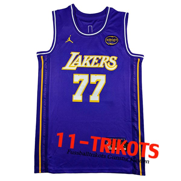 Los Angeles Lakers NBA shirts (DONCIC #77) 2025/26 Purper -03