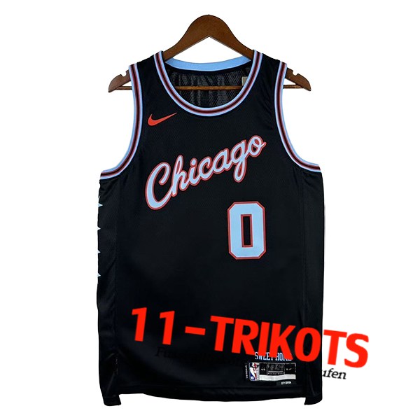 Chicago Bulls NBA shirts (WHITE #0) 2025/26 Zwart/Blauw Chicago Bulls NBA shirts (WHITE #0) 2025/26 Zwart/Blauw