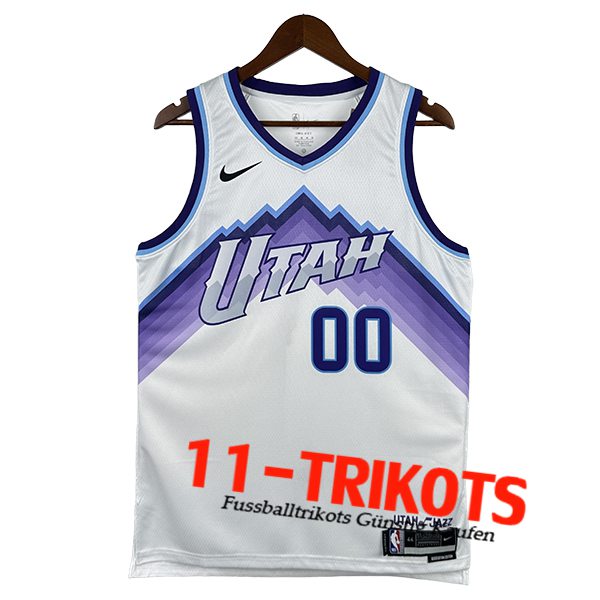 Utah Jazz NBA shirts (MARKKANEN #00) 2025/26 Wit/Purper