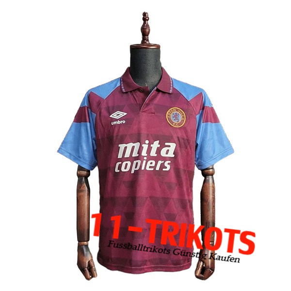 Aston Villa Voetbalshirts Retro Thuisshirt 1998